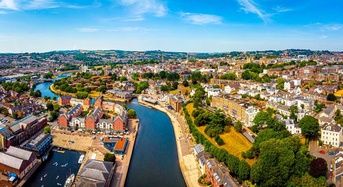 For some retail therapy head into the Cathedral City of Exeter. 