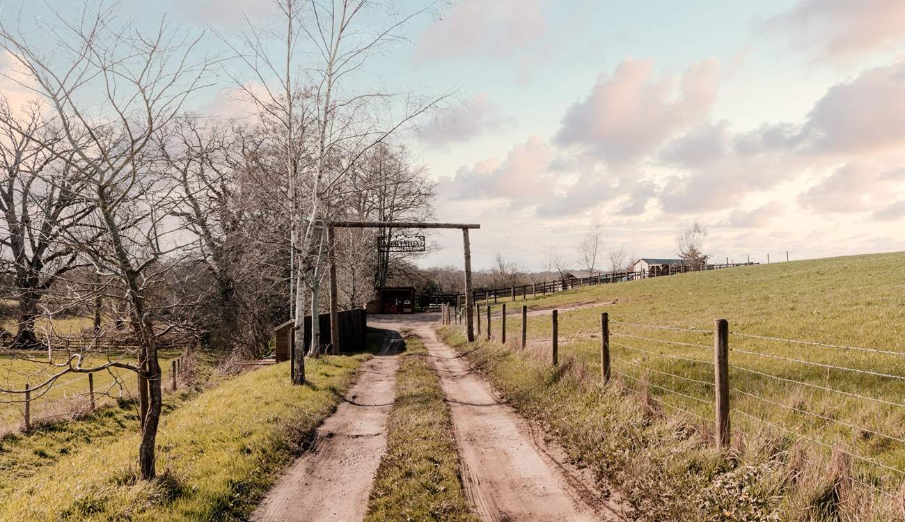 Follow the track to your peaceful paradise... 