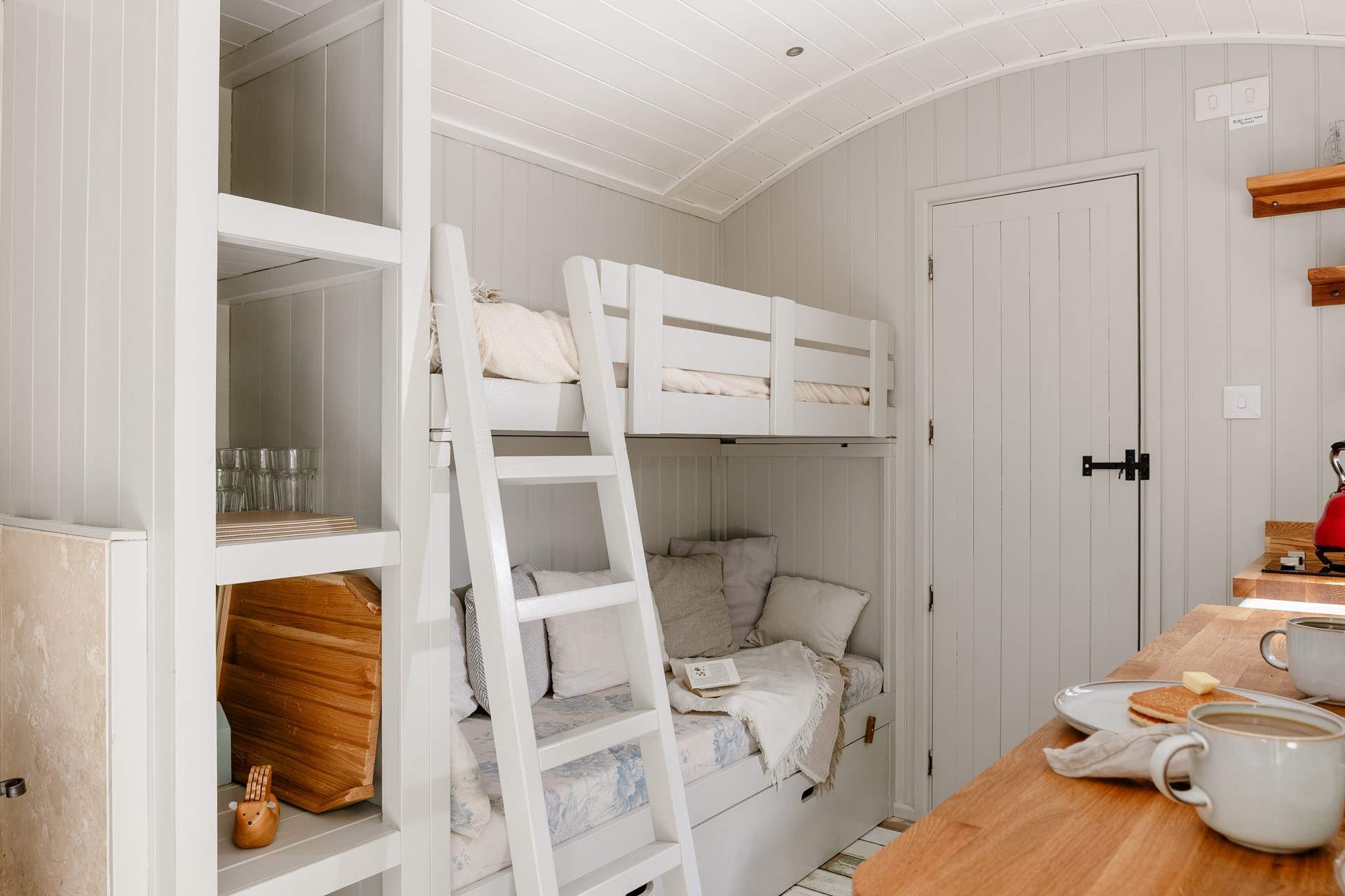 Younger guests will absolutely love the quirky bunk-beds.