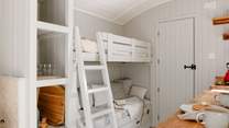 Younger guests will absolutely love the quirky bunk-beds.