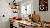 The super sweet kitchen area.