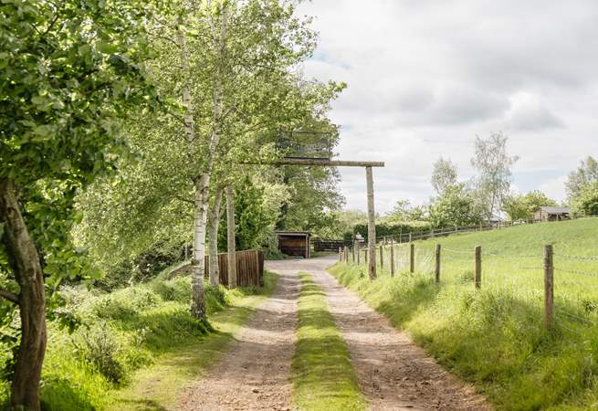 Follow the track to your peaceful paradise... 