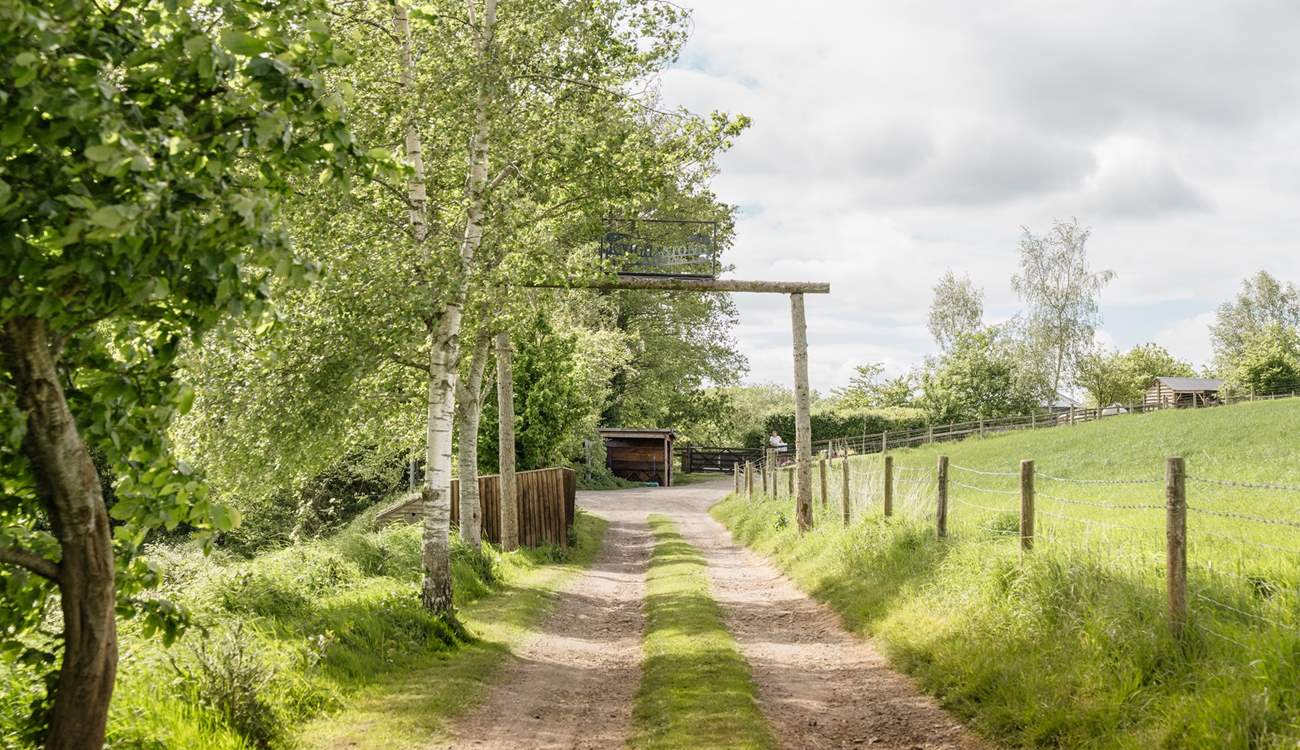 Follow the track to your peaceful paradise... 
