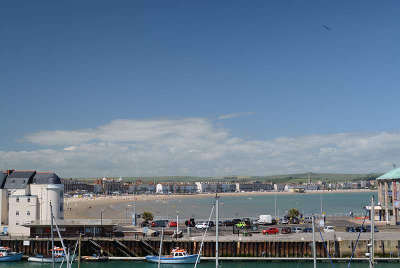 Weymouth harbour and beach is a short drive away.