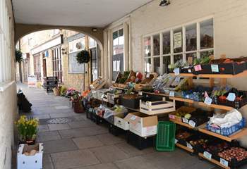 Sherborne has some wonderful shops and local produce.