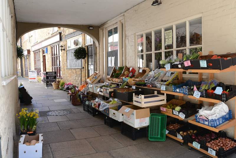 Sherborne has some wonderful shops and local produce.