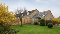 The fence between the two cottages adds to the seculsion in this beautiful setting.