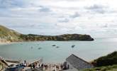 Lulworth Cove gets very busy during the summer months but take a walk along the Jurassic Coast to Durdle Door, an iconic landmark. - Thumbnail Image