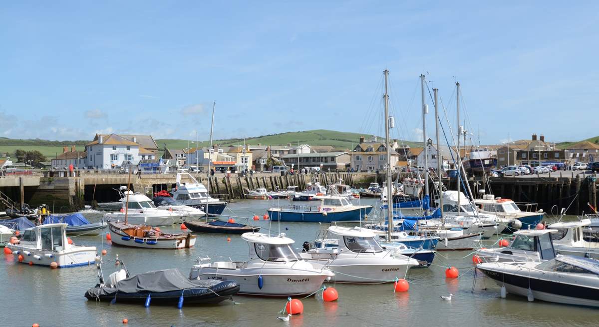 Meander around West Bay, still a thriving fishing port; choose something tempting for supper from the traditional fish shop.