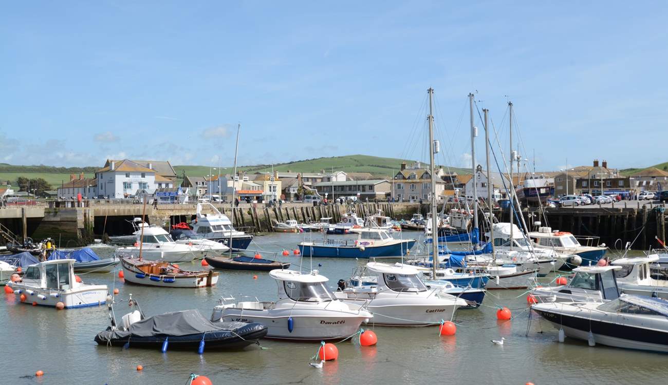 Meander around West Bay, still a thriving fishing port; choose something tempting for supper from the traditional fish shop.