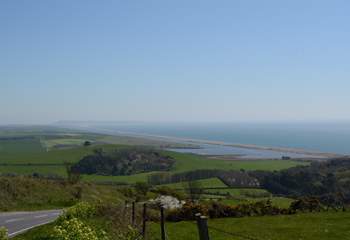 Drive the Jurassic Coast road between Bridport and Weymouth for spectacular views in both directions.
