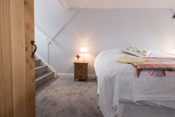 The double bedroom is home to a 6' double bed.