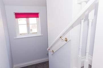 The stairwell.
