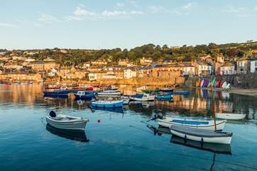 Mousehole harbour is a short drive.