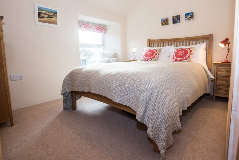 Lovely bedroom 2 has a double bed.
