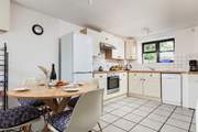 The light and airy kitchen/diner.