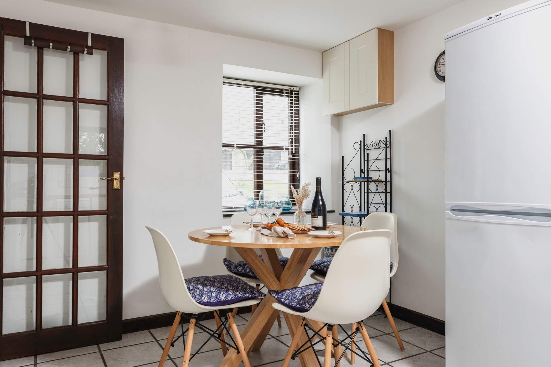 Lunch is served in the kitchen/diner.