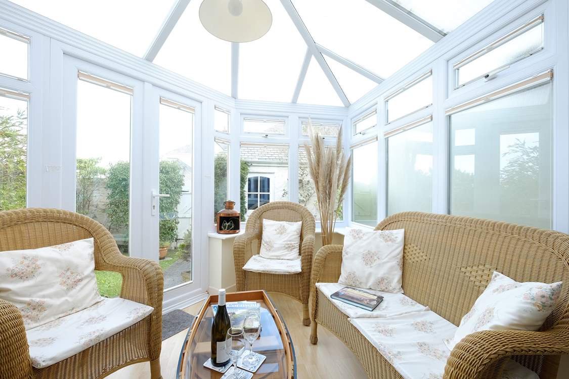 Relax in the conservatory.