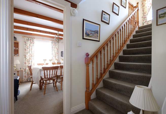 The staircase to the first floor.