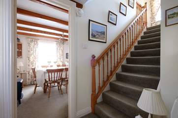 The staircase to the first floor.