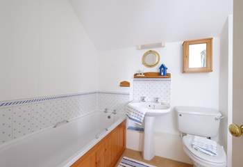 The bathroom for a relaxing soak after a busy day.