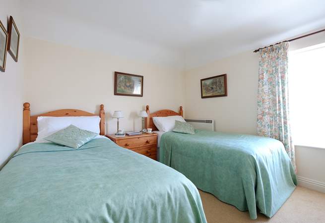 Bedroom 2 has twin beds, ideal for either children or adults.