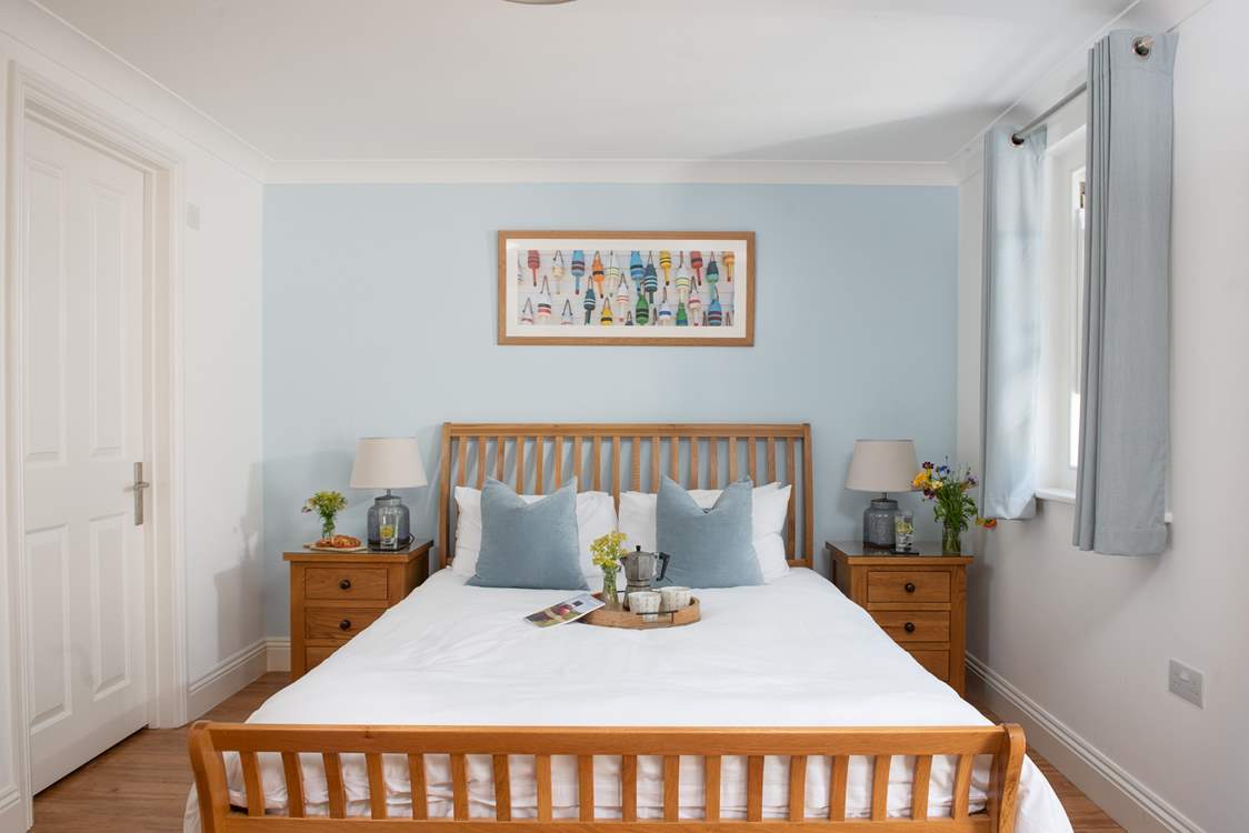 The bedrooms are beautifully decorated in pastel shades.