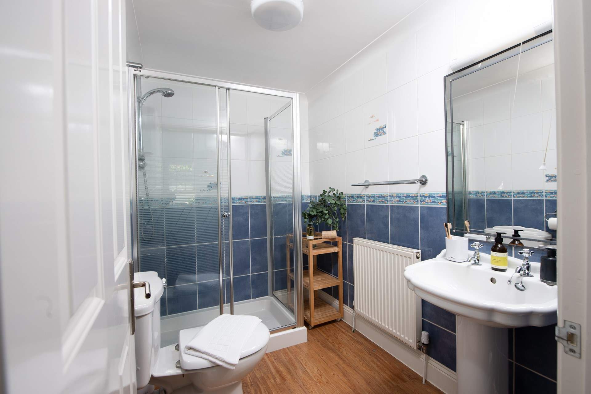 Take a refreshing shower in the en suite shower room to bedroom 2.