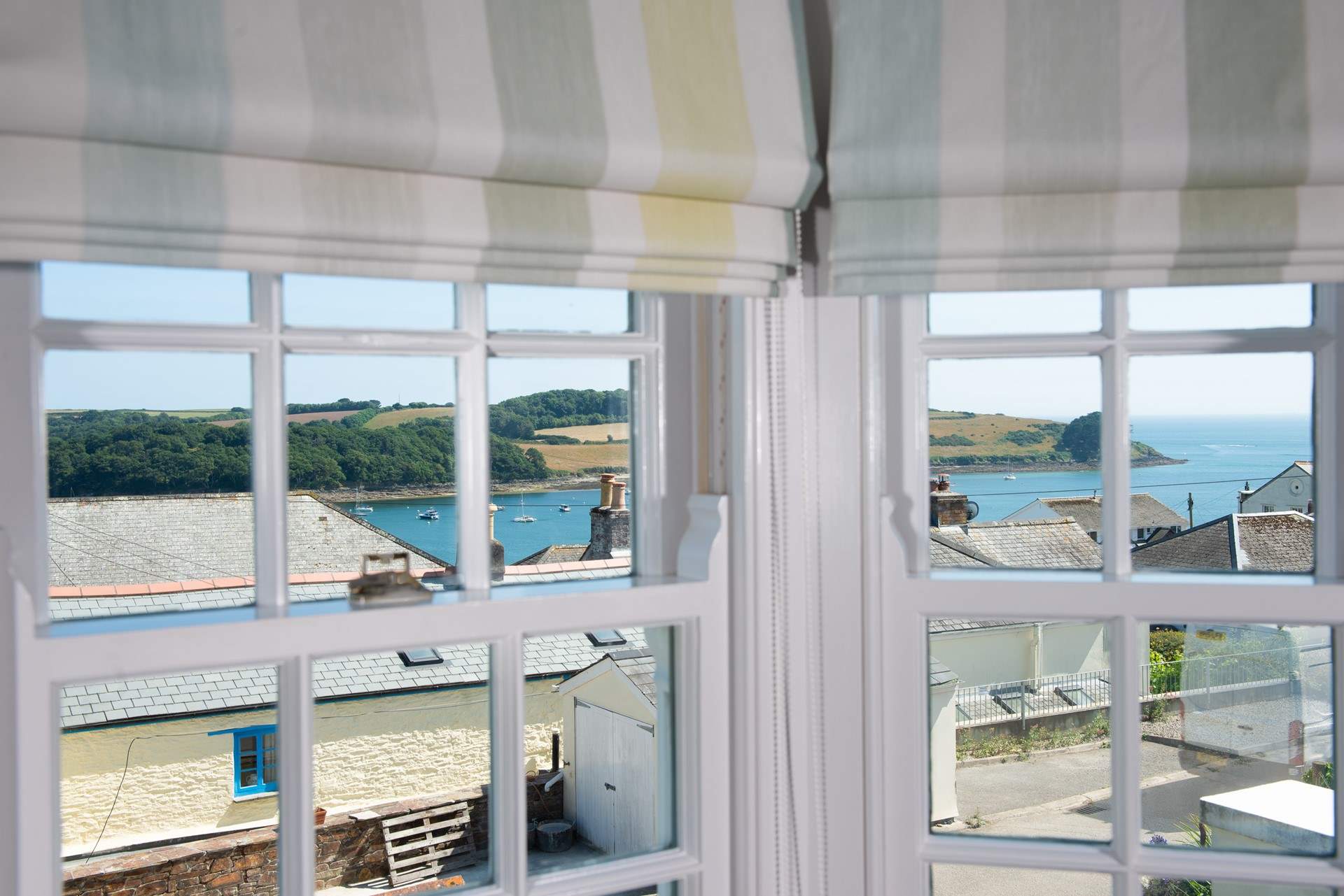 Watch the tide ebb and flow from the bay window. 