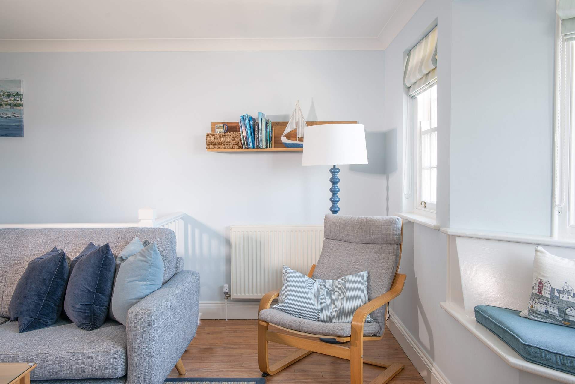 A cosy corner to catch up with some holiday reading.