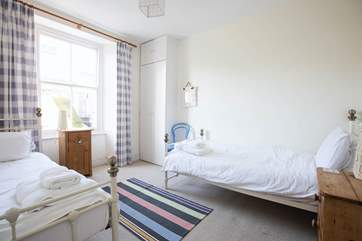 The twin bedroom is on the first floor.