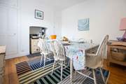 The traditional dining room where everyone can gather to chat over dinner.