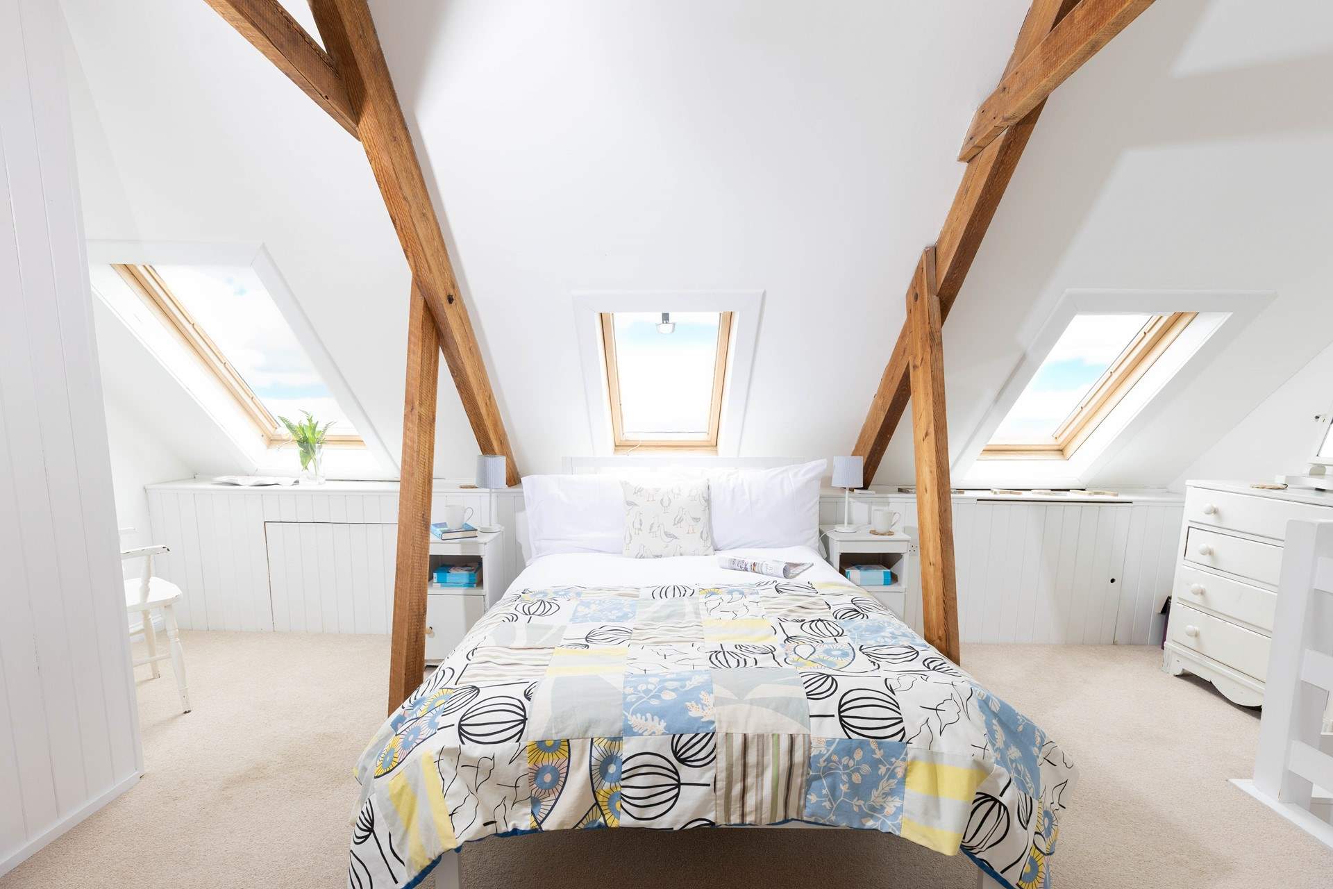 Velux windows let the light flood in. 