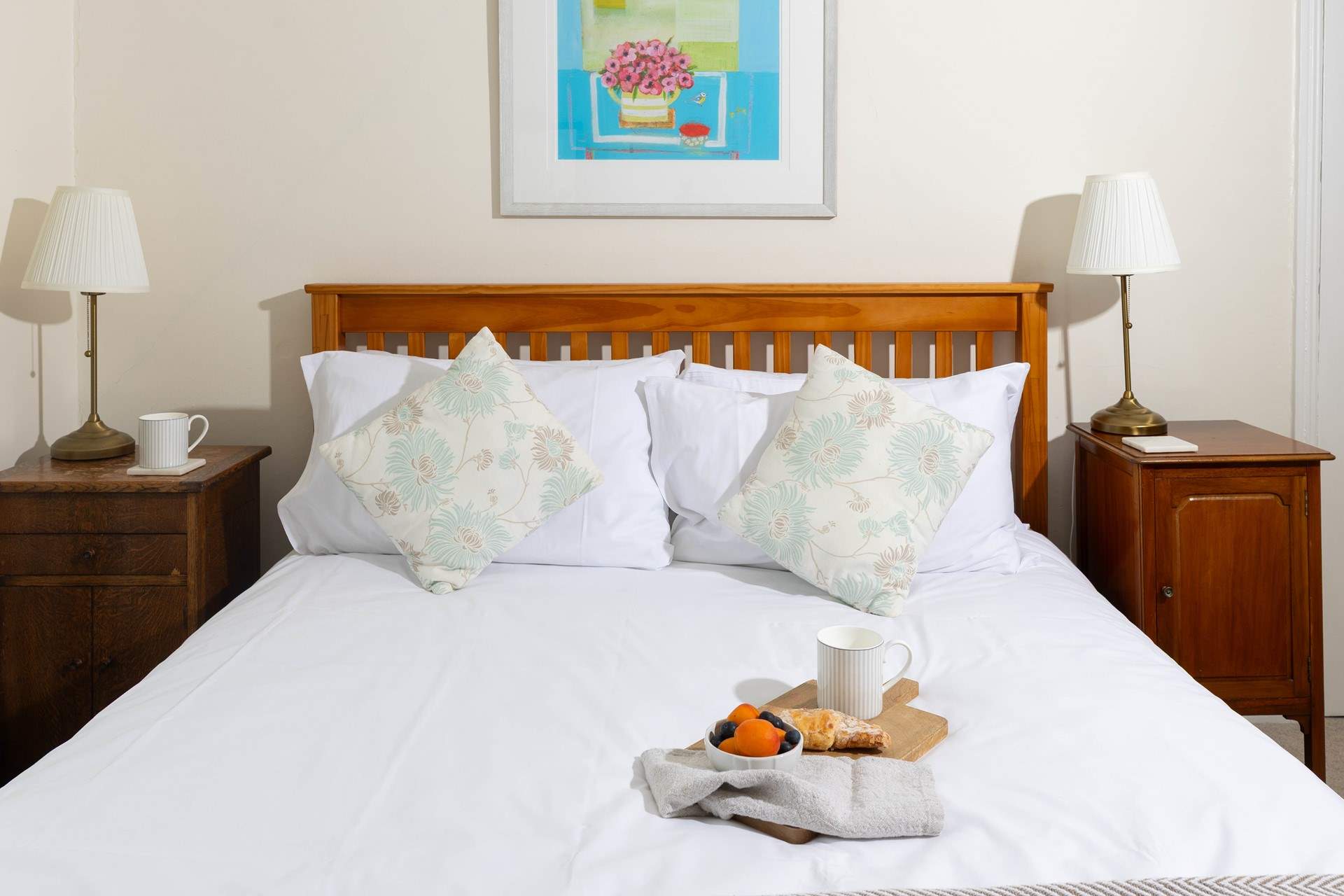 The bedrooms are delightful. 