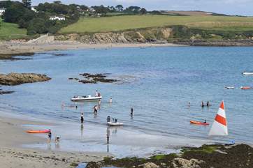 The fabulous beach is close by.