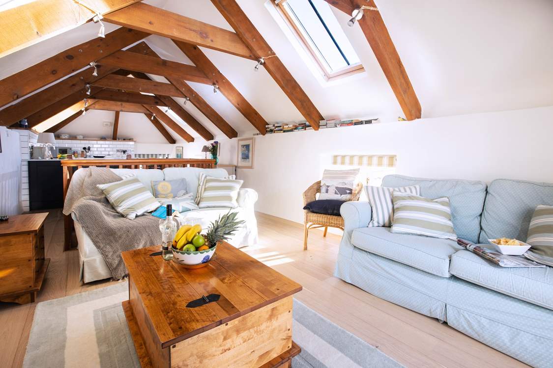 The open plan living-room.