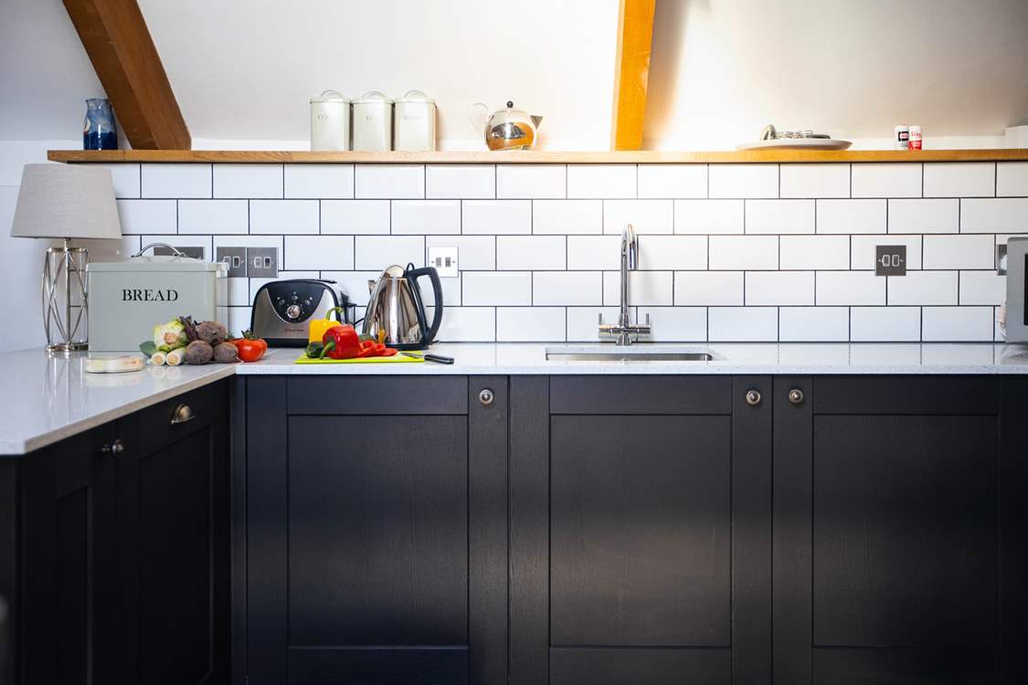 Enjoy preparing supper with local produce from the nearby farm shop at Curgurrell.