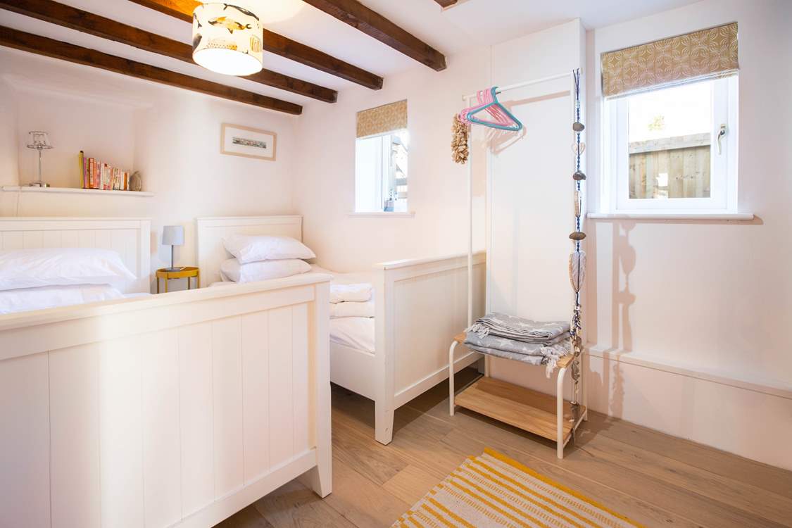 Bedroom 2 has twin beds.