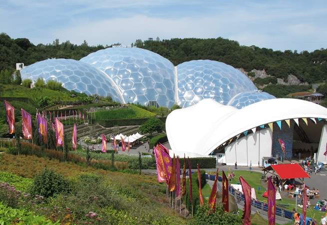 Visit the mighty domes of the Eden Project.
