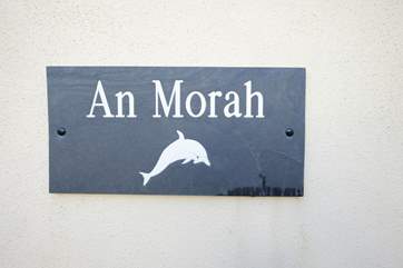 An Morah means Dolphin. Keep watch they can often be seen swimming in Gerrans Bay.