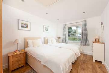 Bedroom 3 has a zip and link bed so you can choose either a super-king double bed or twins.