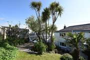 The pretty rear garden and terrace.