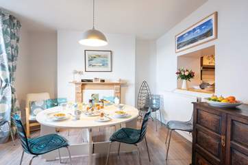 The dining room.