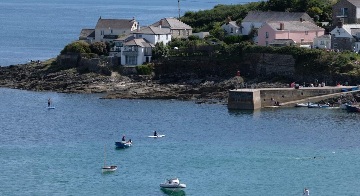 Portscatho Harbour is a great place to paddle board and kayak.