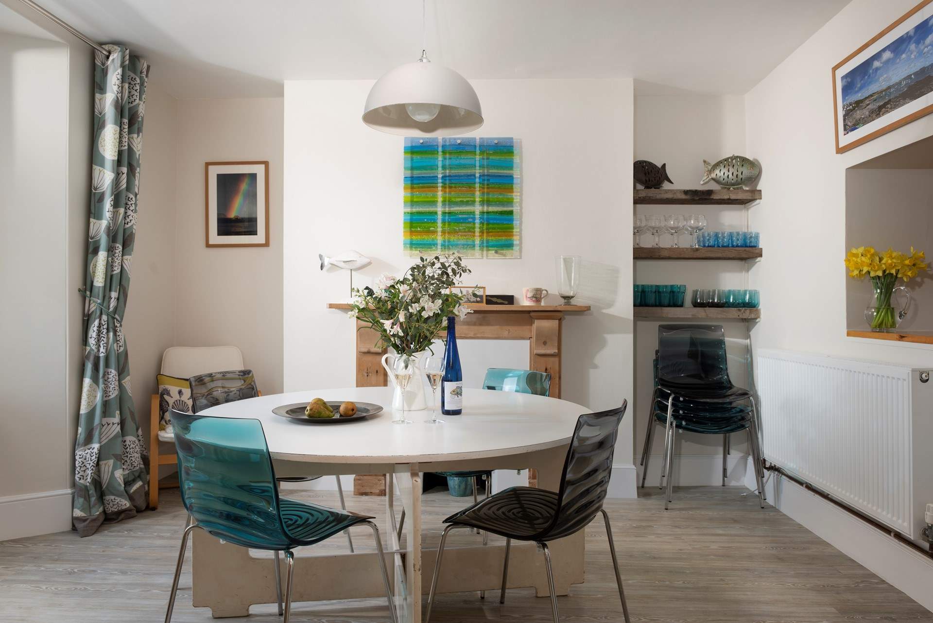 Gather everyone around the table in the dining-room.