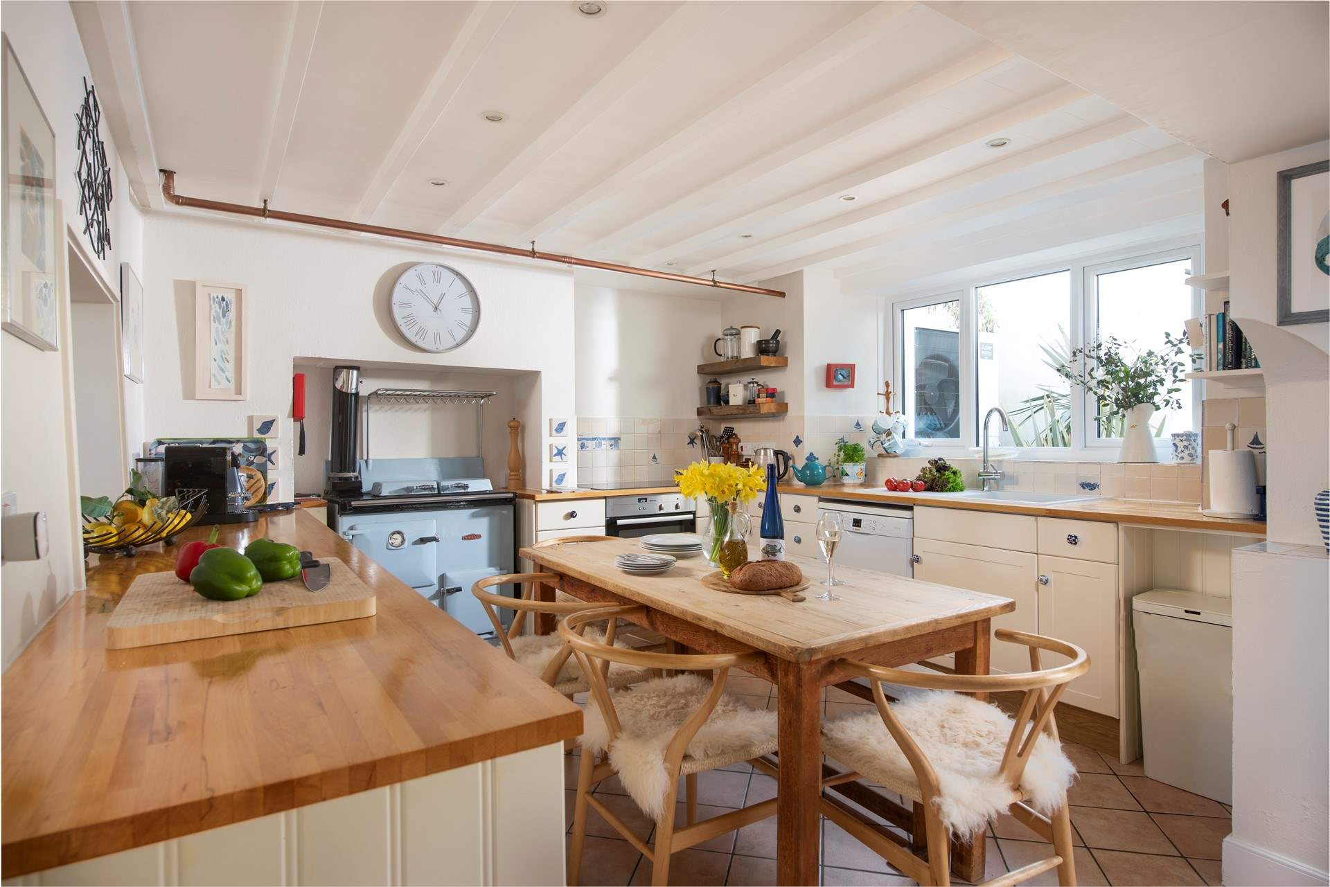 The kitchen has everything you need to cook a holiday meal.