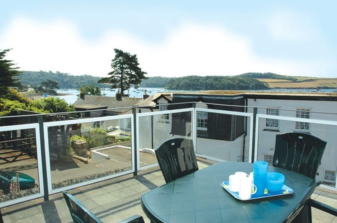 Brackley House has a wonderful balcony with views of the estuary.