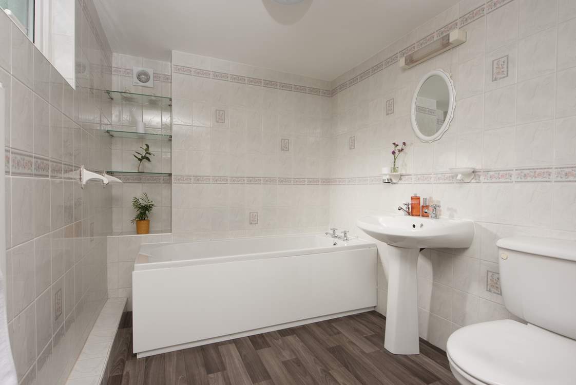 The en suite bathroom to Bedroom 1.