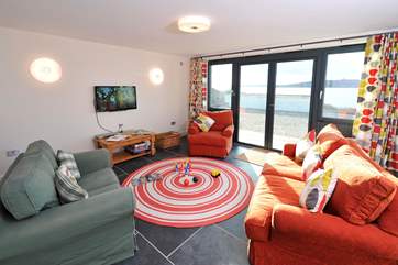 The colourful ground floor family sitting-room.