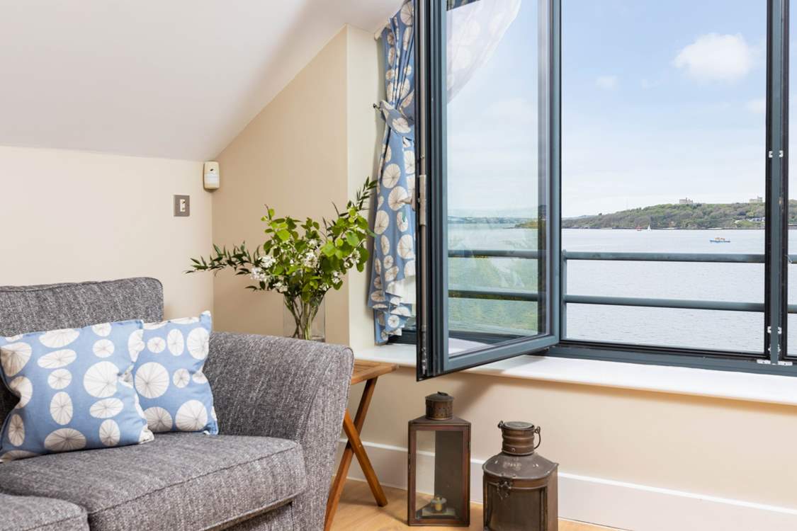 This is the study on the second floor, perfect if work calls although the view may be a little distracting!